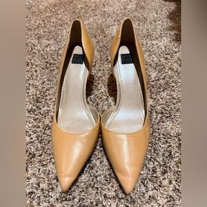 White House Black Market Tan Heels